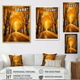 thumbnail image 4 of Designart "Golden Autumn Canopy Tree Splendor II" Cottage Floater Framed Canvas Print, 4 of 7