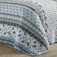 thumbnail image 5 of Stone Cottage Bexley Block Print Cotton Reversible 3 Piece King Quilt Set, 5 of 6