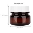 thumbnail image 3 of 16 Uds. Frascos pequeños para muestras de cosméticos, tarros de mantequilla corporal, tarros de crema vacíos de 50g, 3 of 7