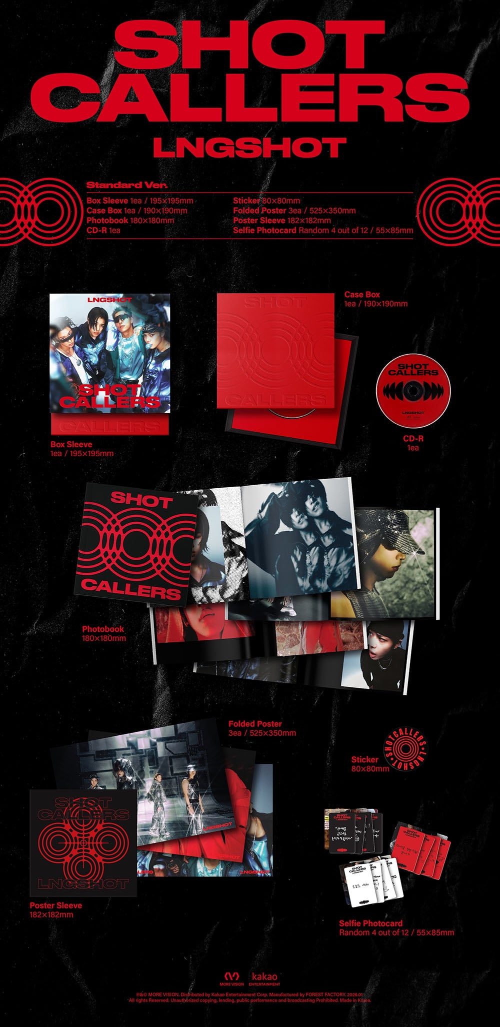 LNGSHOT SHOT CALLERS Standard 新品未開封10本 LNGSHOT - [SHOT CALLERS] EP Album STANDARD Version - Walmart.com