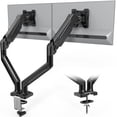 thumbnail image 1 of Soporte doble para monitor BONTEC con resorte de gas ajustable de 13 a 32 pulgadas, 1 of 7