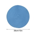 thumbnail image 3 of IPEWLEX Stylish Round Woven Table Mat,15 In, Waterproof Oil-Proof Heat Insulation,Ideal for Dining & Home Decor, 3 of 7