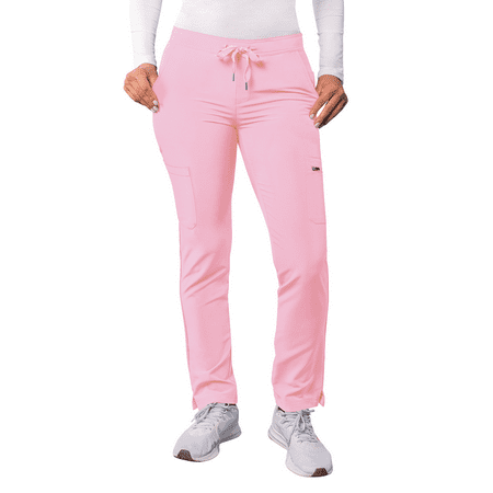 

Adar Addition Scrubs For Women - Skinny Leg Cargo Drawstring Scrub Pants