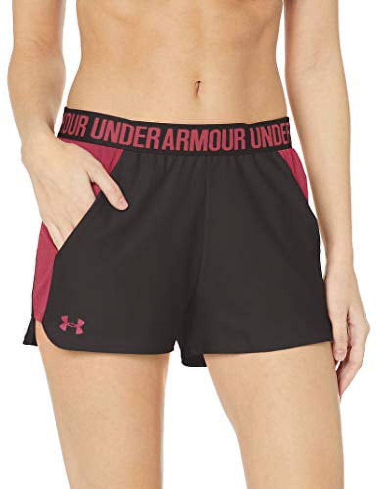 Under Armour Women's Play Up 2.0 Shorts , Jet Gray (049)/Impulse Pink ,  X-Large 
