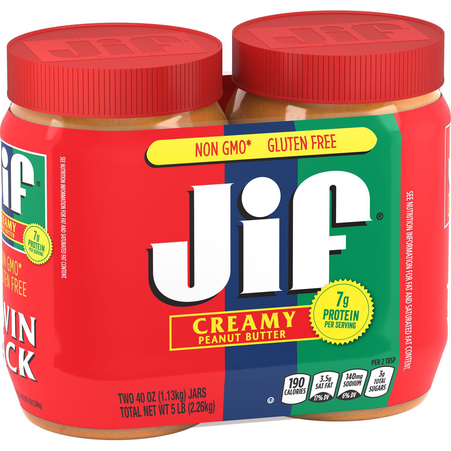 (2 Pack) Jif Creamy Peanut Butter, 40 oz – Walmart Inventory Checker ...
