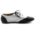 thumbnail image 5 of Ollio Women's Shoes Classic Lace Up Dress Low Flat Heels Oxfords M1914, 5 of 6