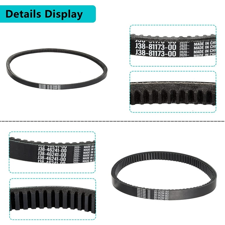10L0L Golf Cart Drive Belt & Starter Generator Belt Fit