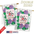thumbnail image 3 of Breeze Decor BD-MD-H-115118-IP-BO-DS02-US Love You Lots Mommy Summer - Seasonal Mothers Day Impressions Decorative Vertical House Flag - 28 x 40 in., 3 of 4
