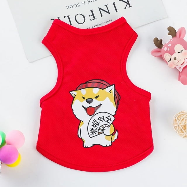 Ropa para perros pequeños, chaleco fino y transpirable para verano, a prueba de pelos, para cachorros, gatos y osos