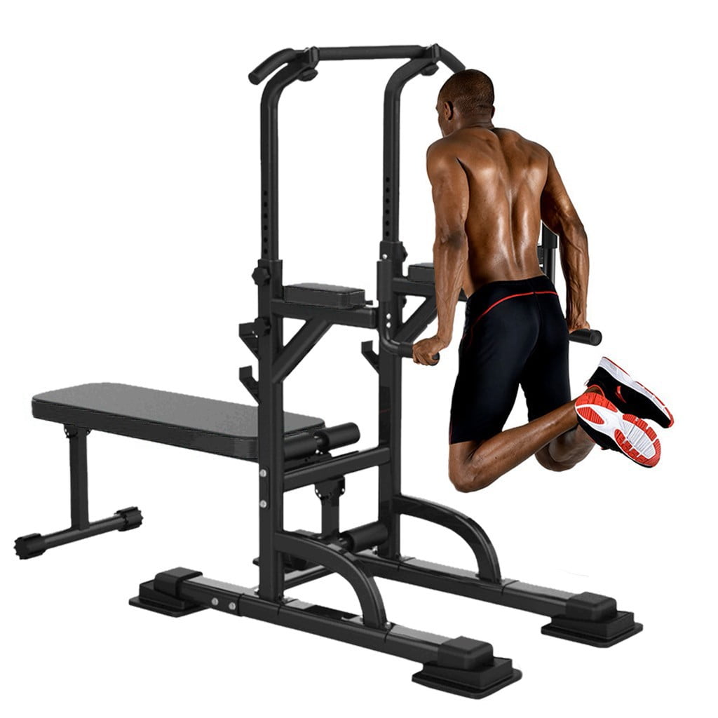 Buy Workout Dip Station Sit Up Bench Adjusting Height Home Gym Pulls Up