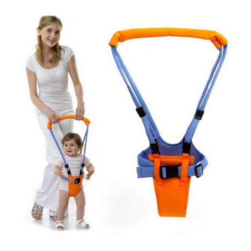 Baby Walking Harness Handheld Baby Walker Kids Adjustable Baby Walking Harness Safety Harnesses Pulling And Lifting Dual Use 7-24 Month Breathable Stand Up For Infant Child Activity Walker GREEN