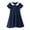 Navy, variant on Rovga girls dress Floral Printed Round Neck Sleeveless Sundress Spring Summer Sleeveless 2-3 Years Pretty Girl Clothes Navy