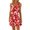 Red, variant on Women's Summer Floral Print Pleated Casual Dress Sleeveless Strap Beach Wear Comfortable Lightweight Fashion Womens Casual Trendy Midi Dresses