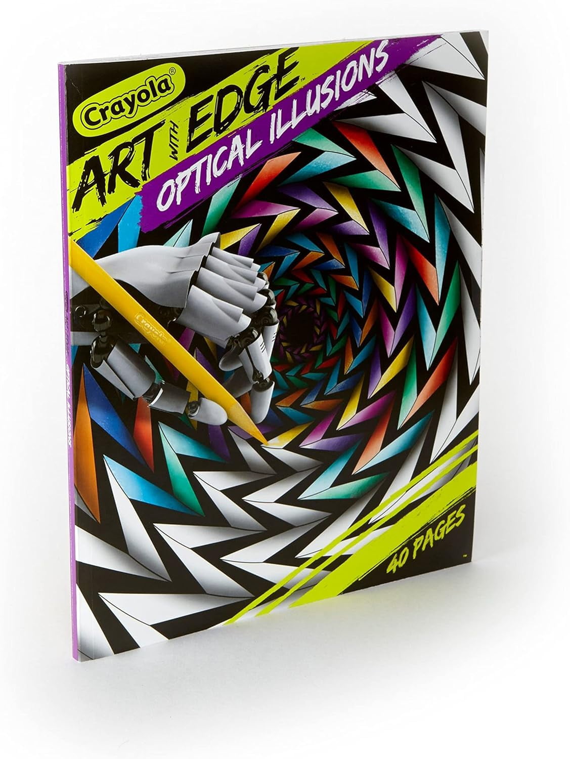 【数量限定】 Edge with Art Crayola Optical 40 Book, Coloring Illusions その他