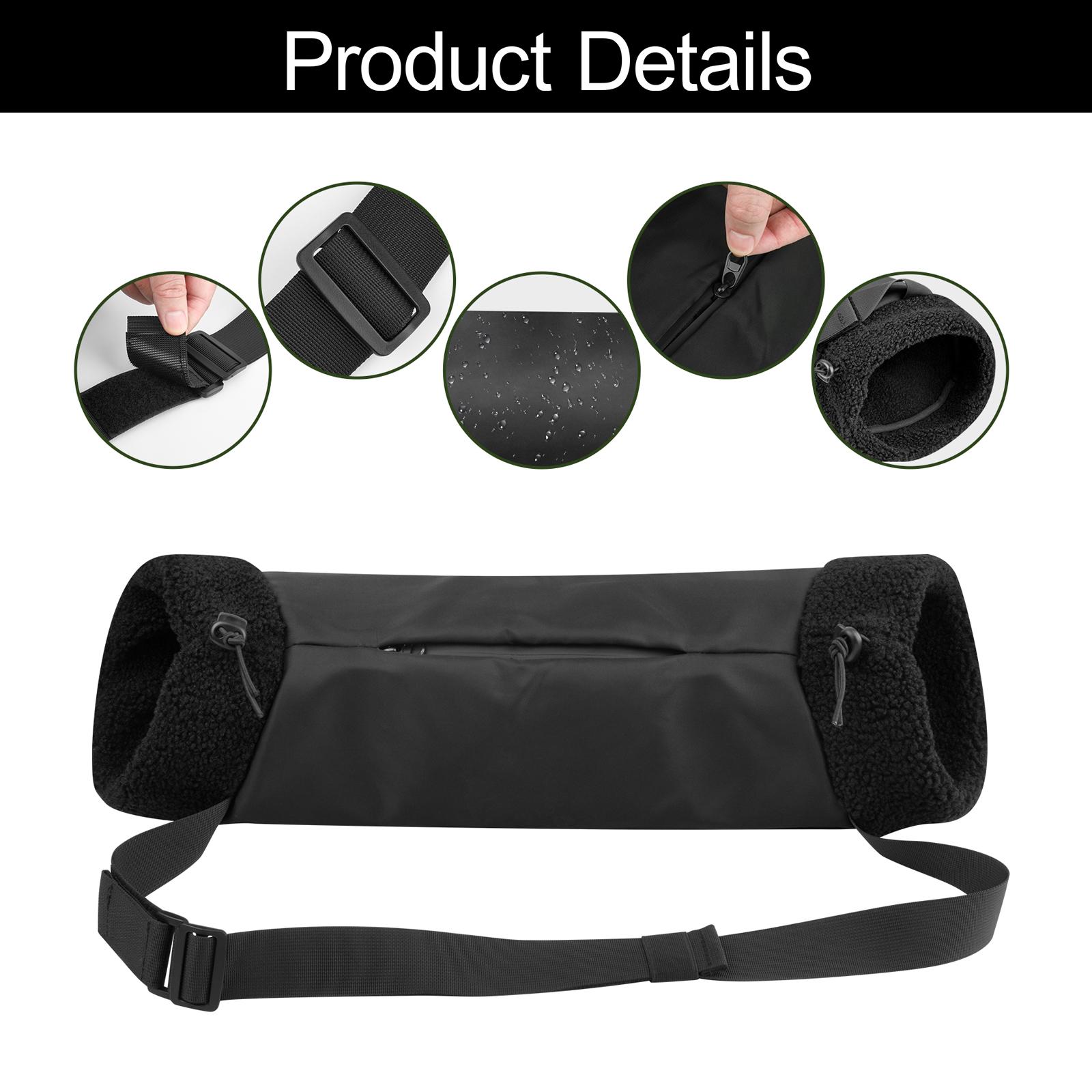 Hand Warmer Football Hand Muff Adjustable Waist Strap Composite Fabric Cloth Suitable for Sports Events and Commuting
