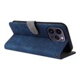 thumbnail image 5 of Phone Wallet Case for iPhone 15 Pro with Stand - Leather Folio Cover & Card Slots Blue, 5 of 5