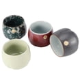 thumbnail image 3 of Ymiko Japanese Style Tea Cup,4pcs Retro Kiln Baked Tea Cup Set Japanese Style Ceramic Kung Fu Teaware Drinkware,Kiln Baked Tea Cup, 3 of 8