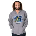 thumbnail image 5 of Maryland MD Fishing Chesapeake Smurfs Zip Up Hoodie Men's Women's Brisco Brands S, 5 of 6