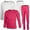 Combo E, variant on Girls 2-Pack Thermal Waffle Active Base Layer Sets| Long Sleeve Shirt and Pants (Combo A, 14/16)