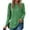 Green, variant on TAGOLD Womens 3/4 Long Sleeve Summer Tops, Women's Round Neck Color Matching Pocket Long Sleeve Pullover Top Loose Casual T-Shirt Long Sleeve Round Neck Top/Shirt