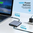 thumbnail image 4 of USB C Hub 4K HDMI, Adaptador USB C HDMI 3 en 1 Gopala, USB Tipo C Hub con HDMI, Puerto de Datos USB 3.0, 100W PD, Adaptador Multipuerto para MacBook Pro/Air M1, iPad Pro, XPS, Laptop y Más, 4 of 8