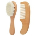 thumbnail image 2 of Luckymimi 2Pcs/Set Wooden Baby Safety Comb Woolen Hair Brush Care Massage Grooming Tool, 2 of 10