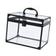 thumbnail image 2 of Organizador de maquillaje, vitrina cosmética, caja decorativa de acrílico transparente con forma de corona. Negro claro, 2 of 7
