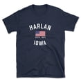 thumbnail image 1 of Harlan Iowa Patriot Men's Cotton T-Shirt, 1 of 1