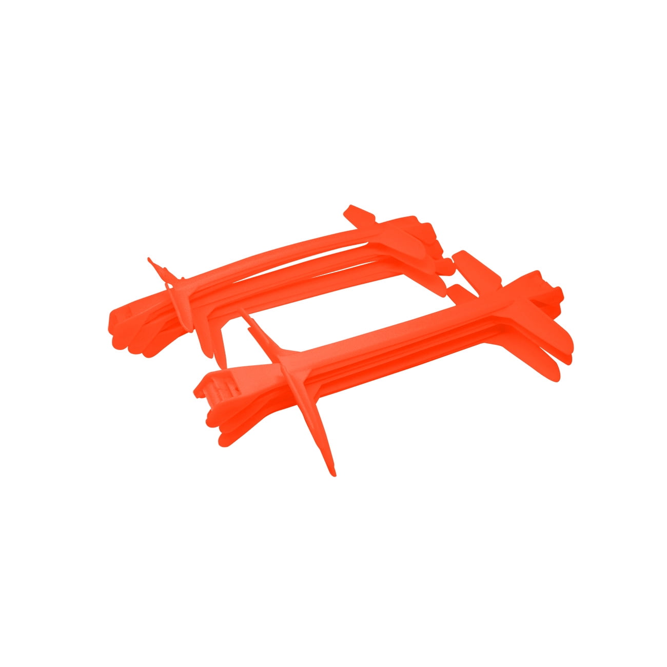 Adjustable Height 6 in, 9 in, 12 in Speed Training Plyometric Hurdles (Set of 6, Orange)