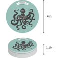 thumbnail image 1 of RYLABLUE Octopus Set of 4 Round Coaster for Drinks, Absorbent Ceramic Stone Coasters Cup Mat with Cork Base for Home Kitchen Room Coffee Table Bar Decor, 1 of 3