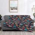 thumbnail image 2 of Naloa Colorful Fish Flannel Blankets - Thick and Warm Blanket for Winter, Soft Fuzzy Plush King Blanket for All Seasons40"x30", 2 of 6
