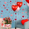 thumbnail image 5 of RBCKVXZ Valentines Day Wall Decals Decorations Removable Red Heart Wall Stickers Love Butterflys Valentines Stickers Heart Wall Decor for Living Room Anniversary Party Decor, 5 of 6