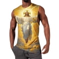 thumbnail image 2 of BRGZLK Mens Workout Tank Tops Nail Cross Graphic Casual Novelty Summer Gym Muscle Fitness Quick Dry Breathable Shirts, 2 of 5