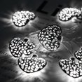 thumbnail image 4 of 1,2 m 10 LED corazón cadena de luces de hadas para dormitorio césped paisaje jardín hogar vacaciones blanco frío, 4 of 8