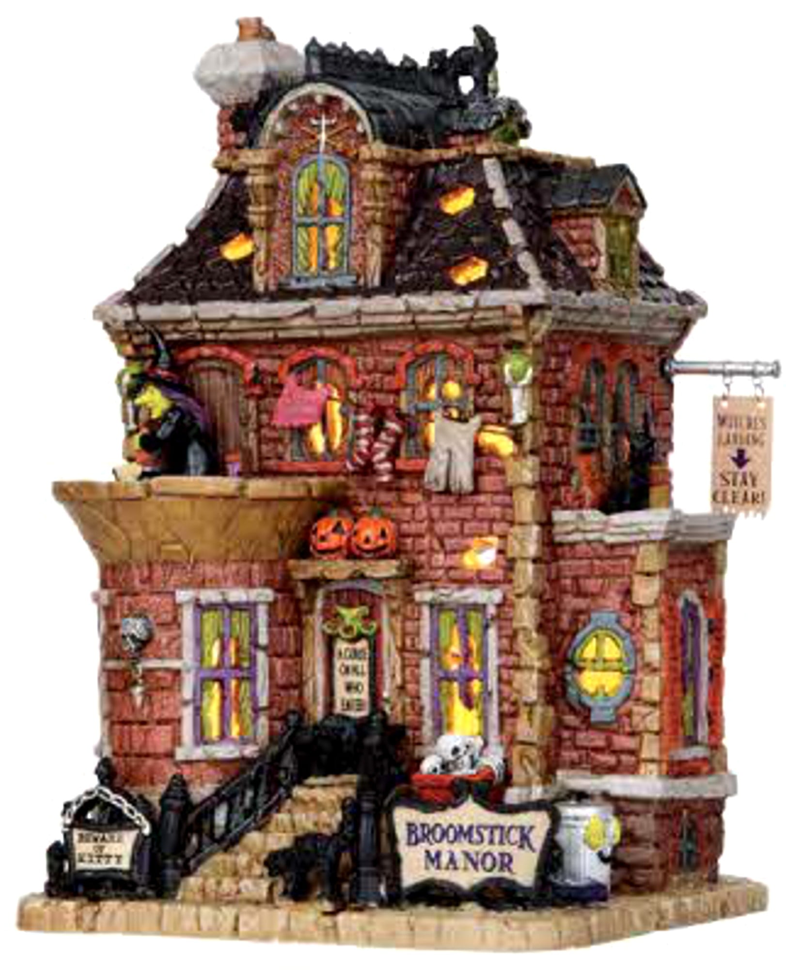  Lemax  15197 BROOMSTICK MANOR Spooky Town  Building Retired 