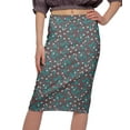 thumbnail image 4 of Moomaya Printed Skirts For Women Knee Length Skirt For Girls Casual Clothing, 4 of 6