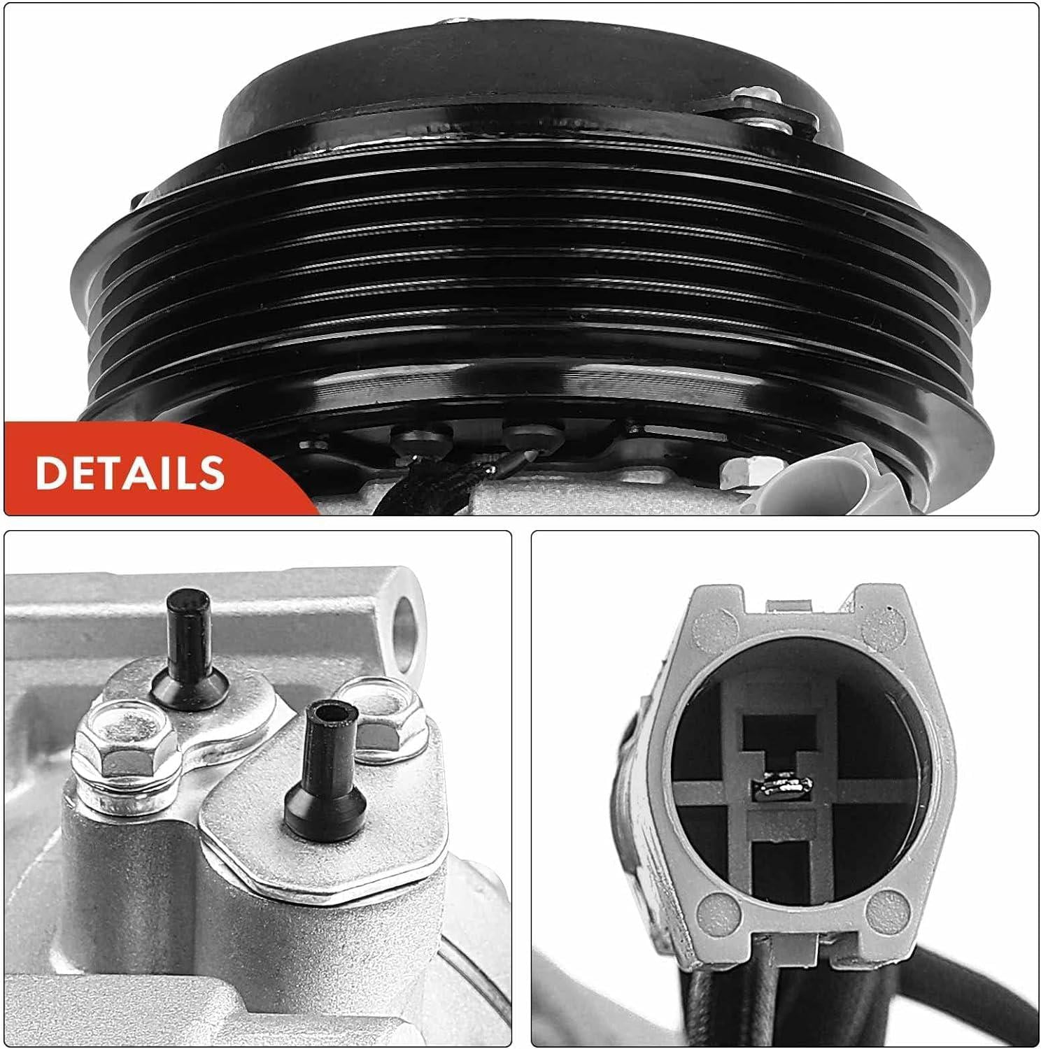 A-Premium AC Compressor with Clutch Compatible with Mazda 3 3 Sport 2010-2013 l4 2.0L Sedan Hatchback