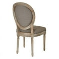 thumbnail image 4 of Home Square 2 Piece Brushed Frame Oval Back Fabric Chair Set in Otter Brown, 4 of 4
