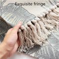 thumbnail image 3 of Tapis en Coton Tissé à la Main avec Franges, Respirant, Confortable, Résistant à l'Usure, Durable, Tissé Double Face, Antidérapant et Confortable, 3 of 9