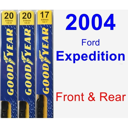 Fork Wiper - 2004 Ford Expedition Wiper Blade Set/Kit (Front & Rear) (3 Blades) - Premium