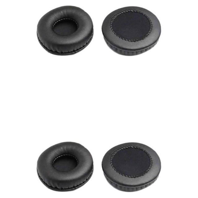 stanreset 1 Paire Coussinet d'Écouteurs Portable Doux Antipoussière Lavable Réduction du Bruit Remplacement de Bonnet d'Écouteurs Intérieur Filet Barre Couvre-Casque 75mm Noir 75mm 2Ensemble
