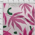 thumbnail image 2 of oneOone Polyester Lycra Light Pink Fabric Leaves Craft Projects Decor Fabric Printed By The Yard 56 Inch Wide-4GF, 2 of 4