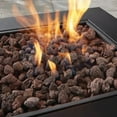 Mainstays 28" Square 48000 BTU Propane Gas Fire Pit Table with Lava