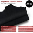 thumbnail image 2 of European Leather Work 5-6 oz. 2-2.4mm Vegetable Tanned Leather Pre-Cut Size: 8x30 - Black - Natural Shrunken Grain Cowhide Craftsmen Grade Quality for Tooling, Carving, Engraving, Molding, 2 of 8