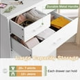 thumbnail image 3 of Mabor White Dresser for Bedroom Large Capacity Chest of Drawers Storage Cabinet, Tall 6 Drawers Dresser for Living Room Entryway Hallway, 3 of 7