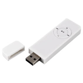Portable USB Sport U Disk Mini Mp3 Music Player Support 32GB TF Card(white),1 x MP3 Player 1 x rope,white