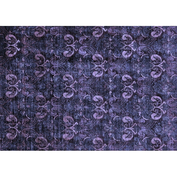 Ahgly Company Indoor Rectangle Abstract Blue Modern Area Rugs, 6' x 9'