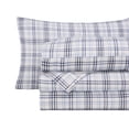 thumbnail image 2 of Superior Plaid Flannel Cotton Sheet Set, Twin XL, Blue, 2 of 14