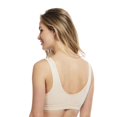 thumbnail image 4 of Carole Martin Full-Freedom Cotton Front Closure Comfort Bra - Wire Free - Stretch Cups - One Size Fits All B, C, and D Style 7276 Set of 2-Beige 44, 4 of 7