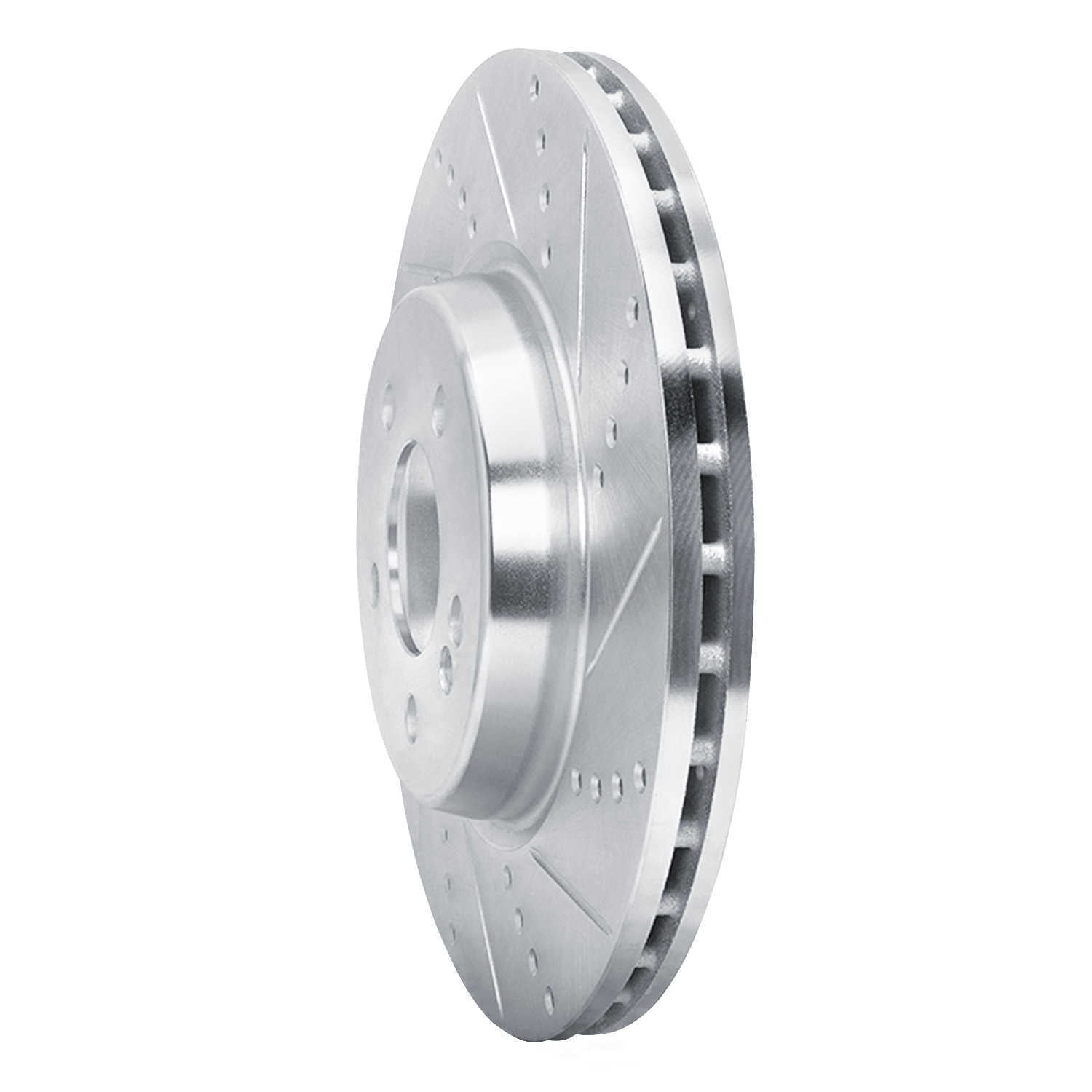 Dynamic Friction Company 631-63162R DFC Brake Rotor - Drilled And Slotted - Silver